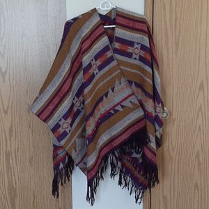 Multicolored Poncho
